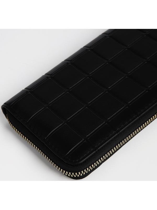 Кошелёк на молнии, цвет чёрный