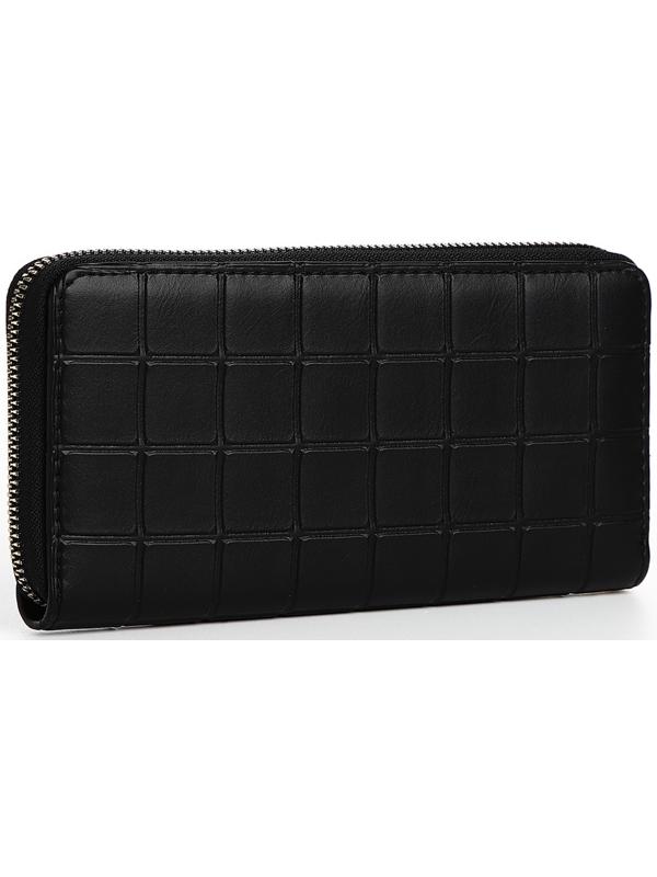 Кошелёк на молнии, цвет чёрный