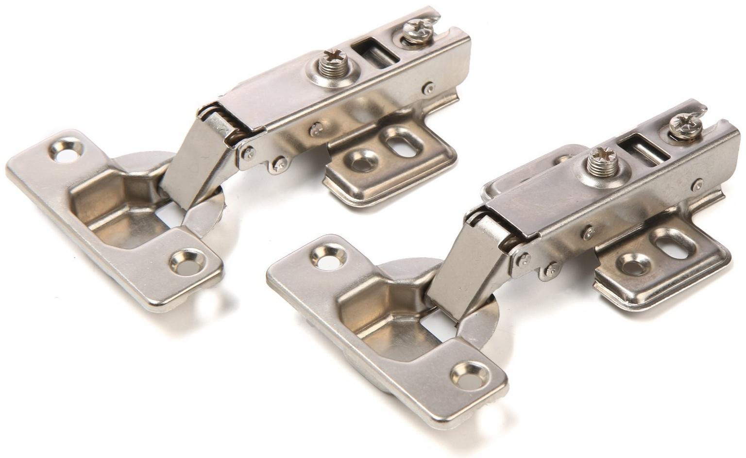 Петля мебельная накладная 90 градусов ТУНДРА, с доводчиком