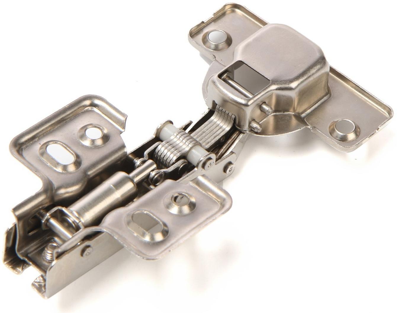 Петля мебельная накладная 90 градусов ТУНДРА, с доводчиком