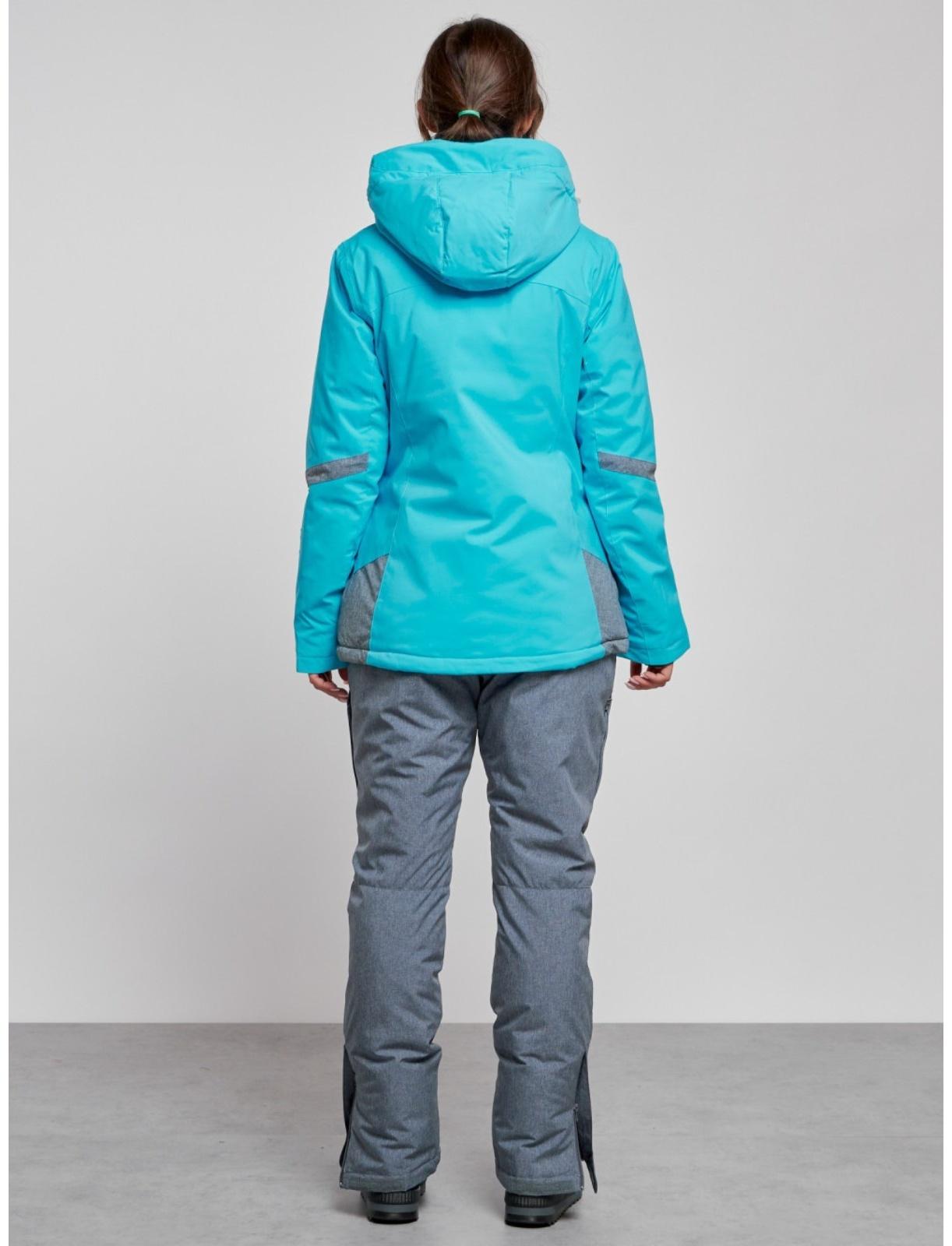 Костюм горнолыжный женский зимний, размер 48, цвет голубой