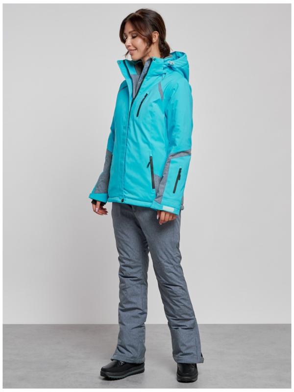 Костюм горнолыжный женский зимний, размер 48, цвет голубой