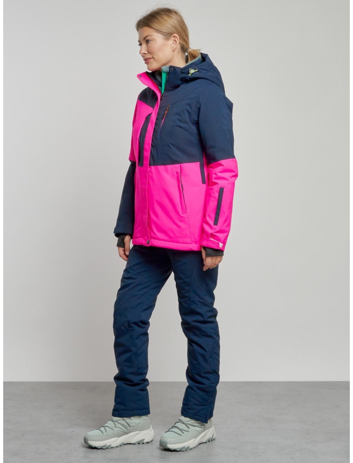 Костюм горнолыжный женский зимний, размер 48, цвет розовый