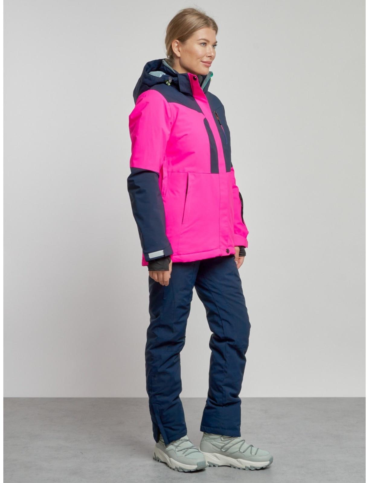Костюм горнолыжный женский зимний, размер 48, цвет розовый