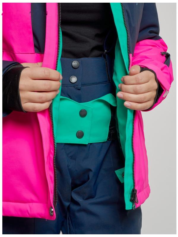 Костюм горнолыжный женский зимний, размер 48, цвет розовый