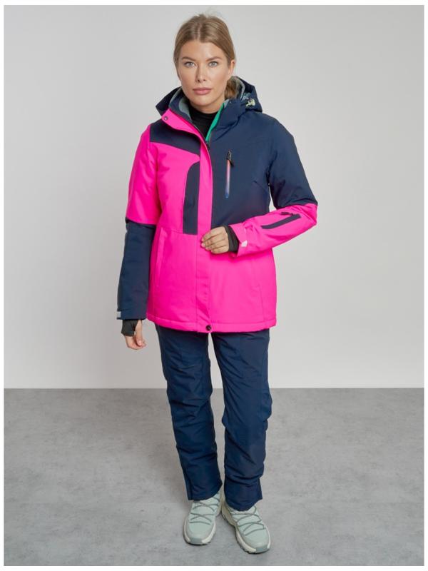 Костюм горнолыжный женский зимний, размер 48, цвет розовый