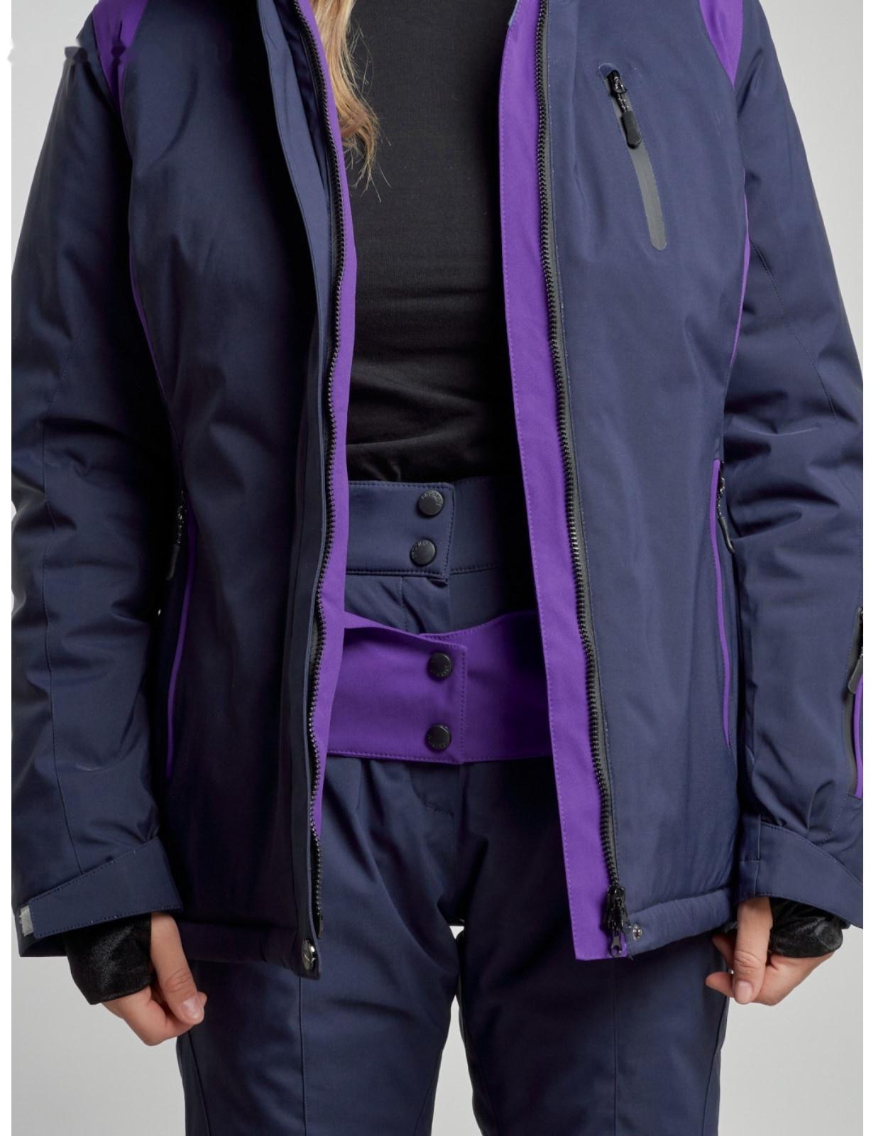 Костюм горнолыжный женский зимний, размер 46, цвет тёмно-синий