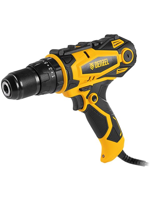 Дрель-шуруповерт сетевая ударная DENZEL ISD-300-13 26211, Li-Ion, 18 В, 400 - 1600 об/мин