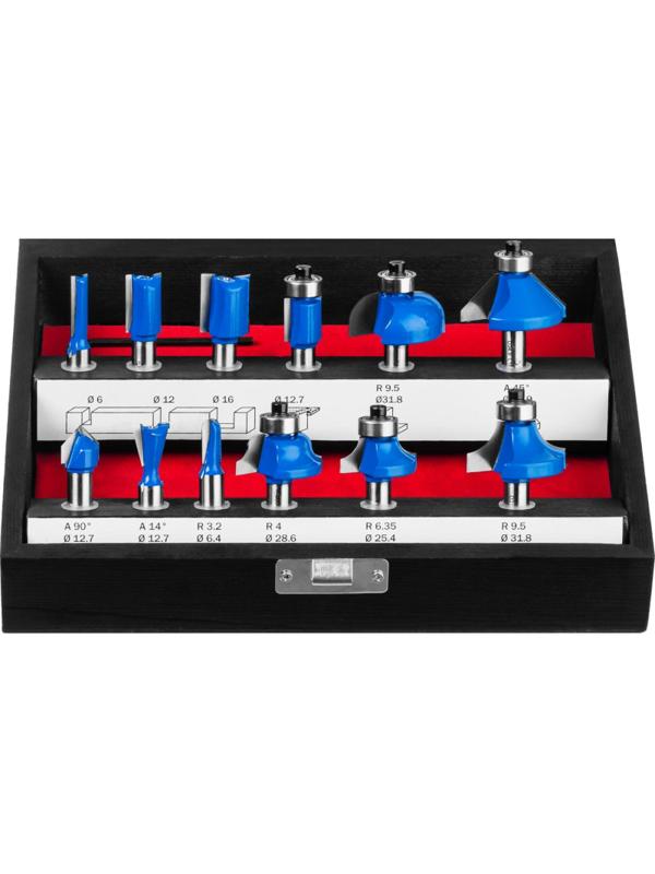 Набор фрез по дереву профильных ЗУБР 12шт, (28796-H12)