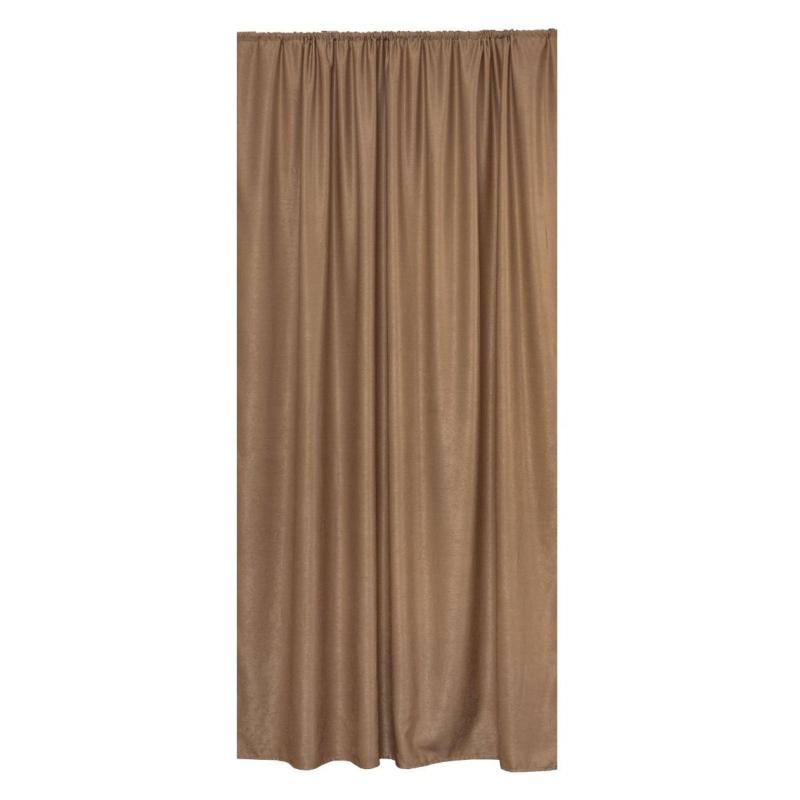 Штора Amore Mio Однотонный софт 2,0х2,7 1 шт Светло-коричневый, 75373