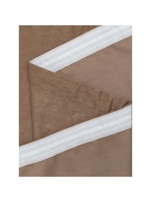 Штора Amore Mio Однотонный софт 2,0х2,7 1 шт Светло-коричневый, 75373