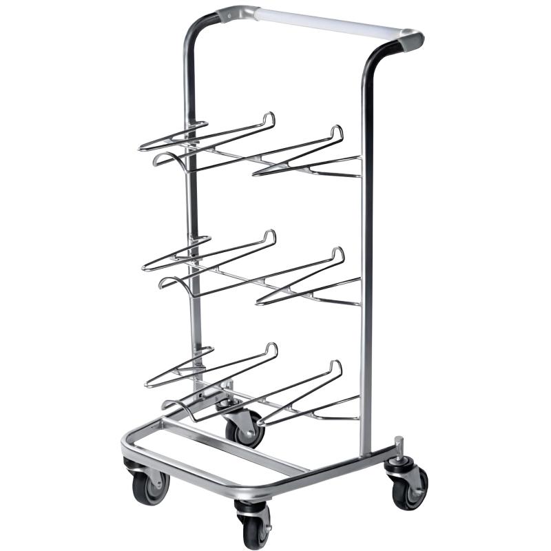 Тележка для подносов SM_J6 ДПСРЗП серый пластик