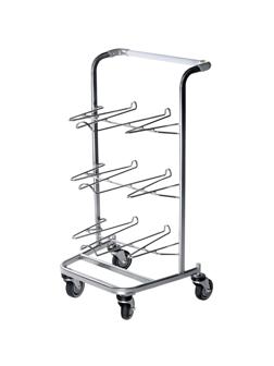 Тележка для подносов SM_J6 ДПСРЗП серый пластик