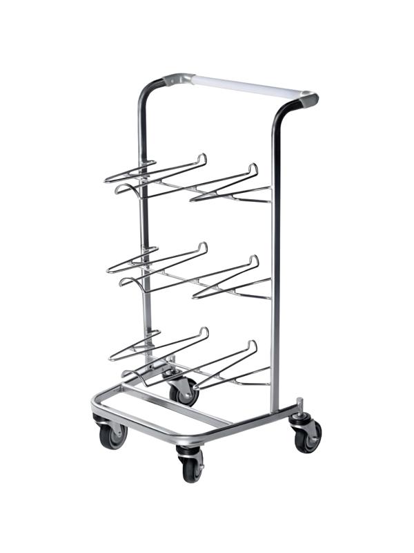 Тележка для подносов SM_J6 ДПСРЗП серый пластик