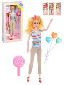 Игр. наб. Красотка, в компл. кукла 29см., предм. 5шт. в ассорт., кор.