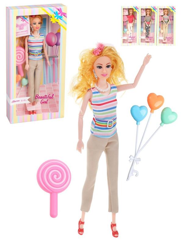 Игр. наб. Красотка, в компл. кукла 29см., предм. 5шт. в ассорт., кор.