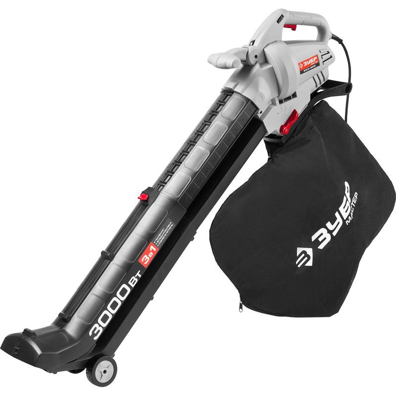 Воздуходув - пылесос садовый электрический ЗУБР  3000 Вт (ЗПСЭ-3000)