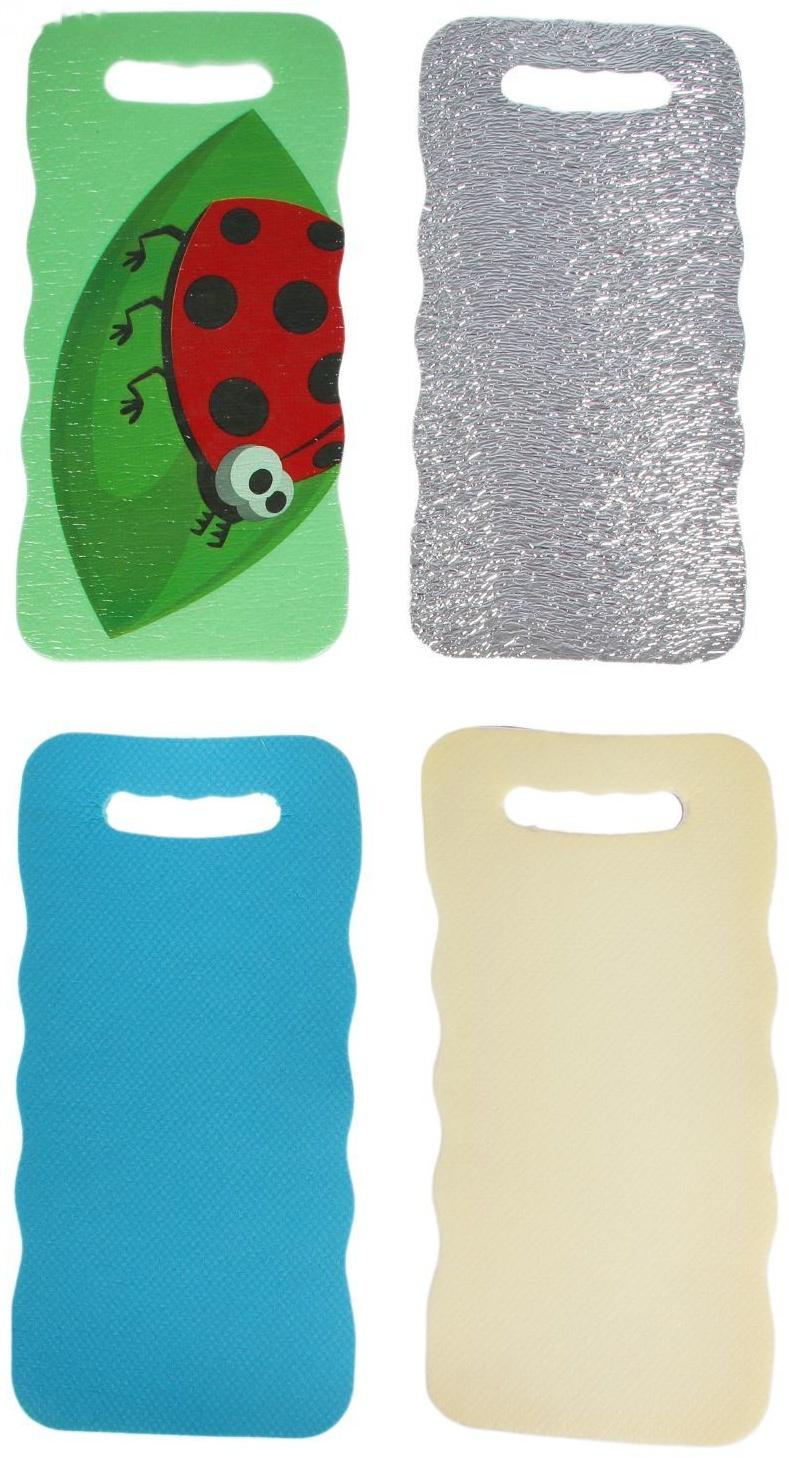 Коврики для садовых работ, 40 × 19 см, набор 4 шт., цвет МИКС