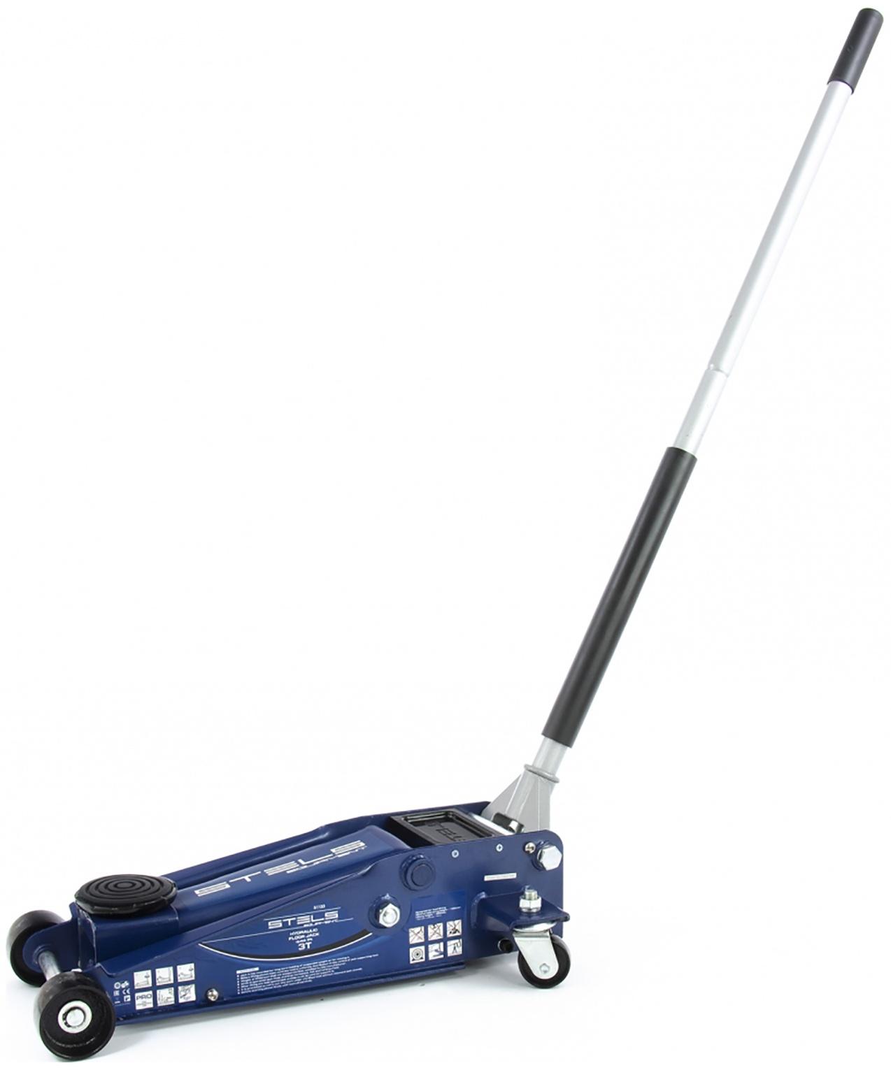 Домкрат гидравлический подкатной STELS 51133, быстрый подъем, 3 т, 130 - 465 мм