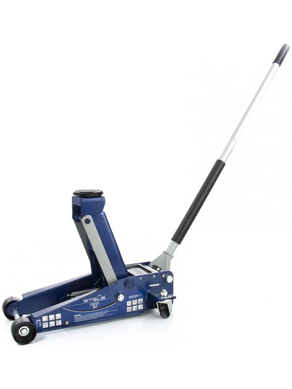 Домкрат гидравлический подкатной STELS 51133, быстрый подъем, 3 т, 130 - 465 мм