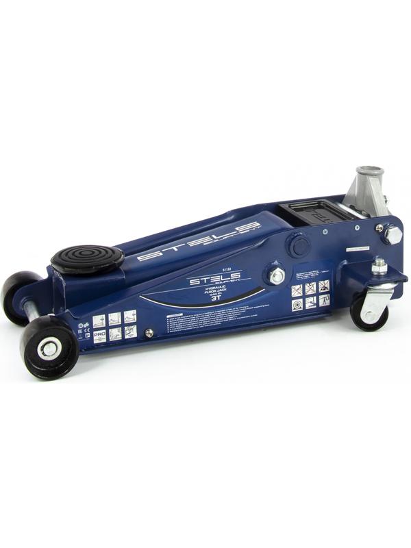 Домкрат гидравлический подкатной STELS 51133, быстрый подъем, 3 т, 130 - 465 мм