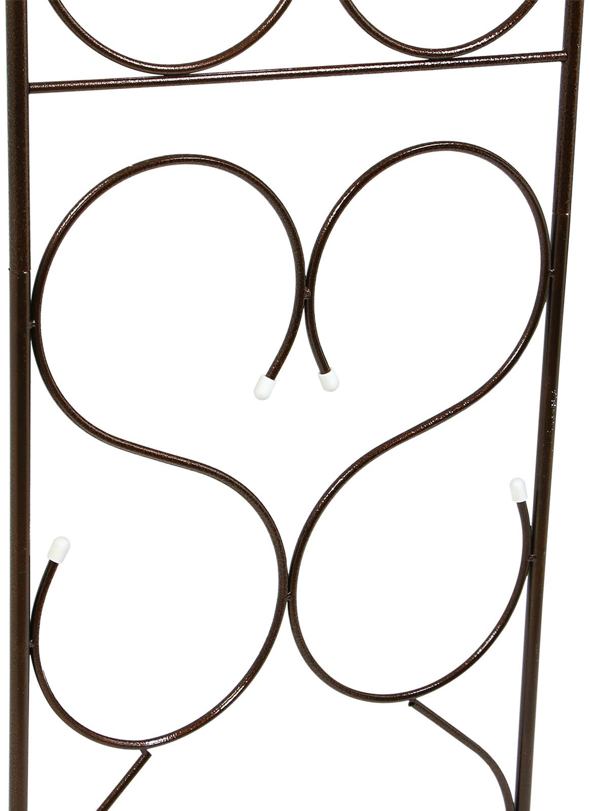 Арка садовая, разборная, 230 × 120 × 51 см, металл, бронзовая