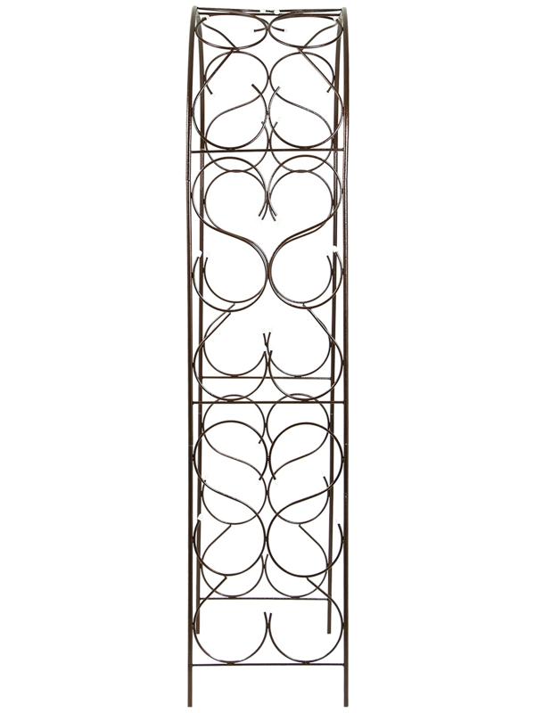 Арка садовая, разборная, 230 × 120 × 51 см, металл, бронзовая