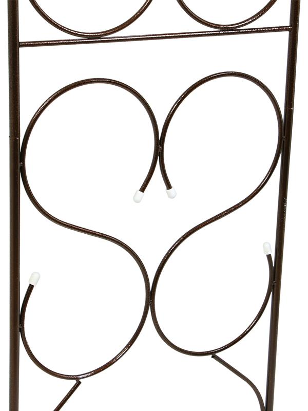 Арка садовая, разборная, 230 × 120 × 51 см, металл, бронзовая