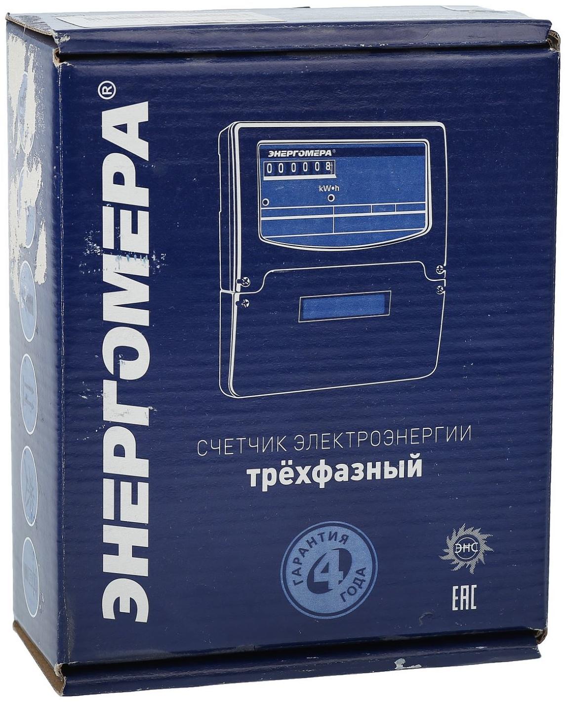 Счетчик ЦЭ-6803В 1, 3ф, 5-60 А, 1 класс точности, однотарифный