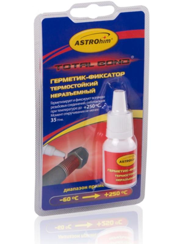 Фиксатор резьбы Astrohim термостойкий, неразъемный, 6мл, АС - 9012