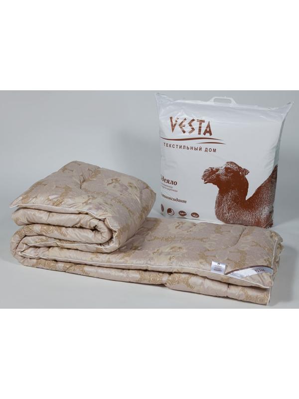 Одеяло обл. 220*205, ОВШ/020эк, шерсть верблюда, ткань глосс-сатин,п/э