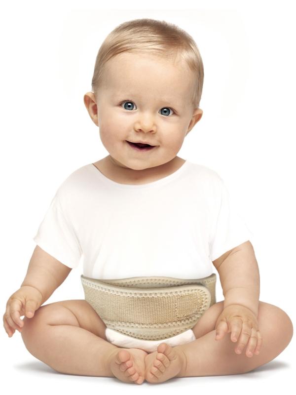 Бандаж противогрыжевой пупочный ГП-001 Экотен, цвет бежевый, для детей до 3 лет