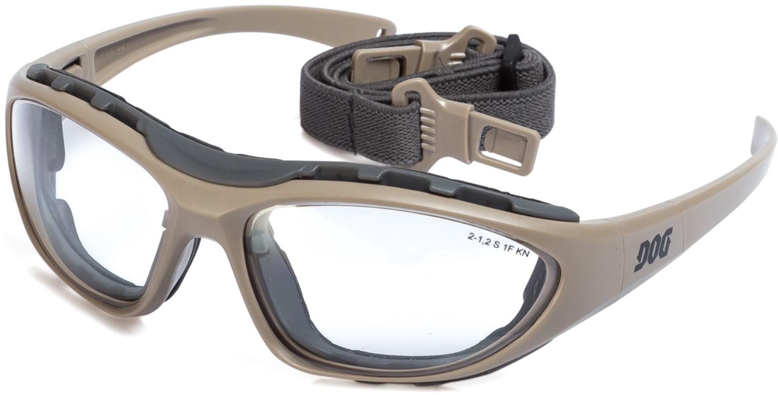 Очки открытые DOG Expert 2103 прозрачные, покрытие от царапин и запотевания