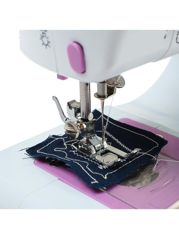 Швейная машина VLK Napoli 1400, 12 операций, 4хАА/от сети, бело-розовая