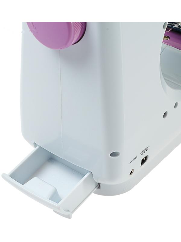 Швейная машина VLK Napoli 1400, 12 операций, 4хАА/от сети, бело-розовая