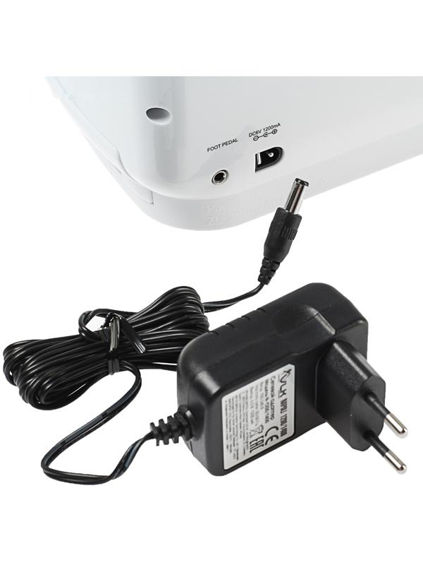 Швейная машина VLK Napoli 1400, 12 операций, 4хАА/от сети, бело-розовая