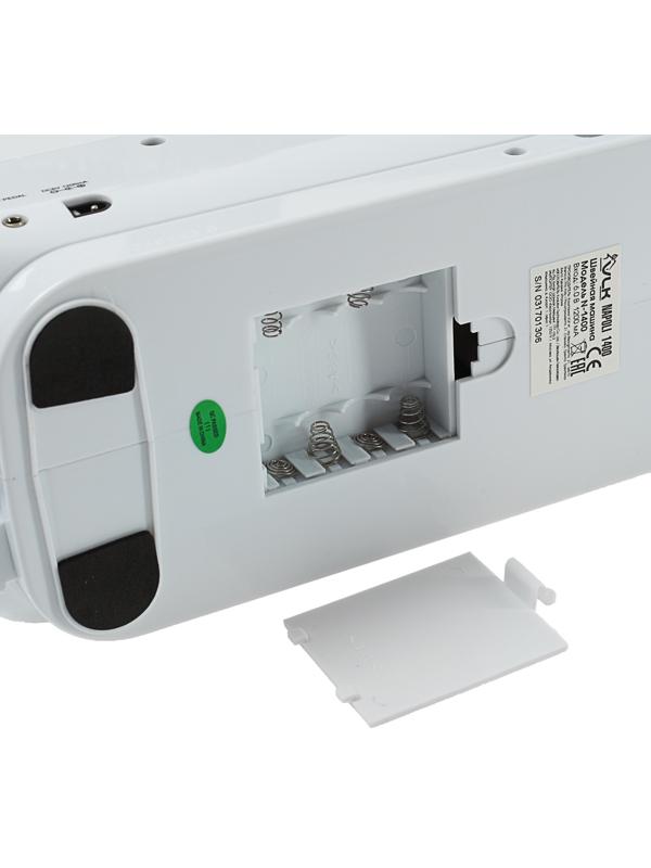 Швейная машина VLK Napoli 1400, 12 операций, 4хАА/от сети, бело-розовая