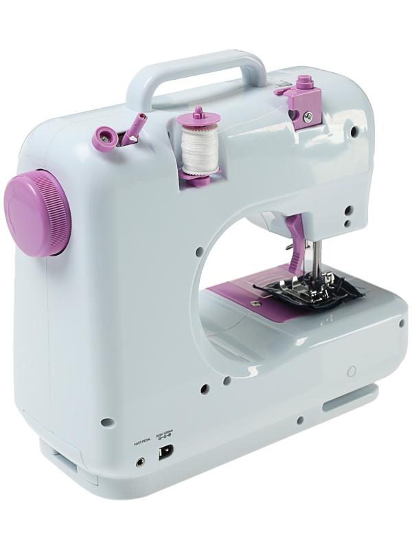 Швейная машина VLK Napoli 1400, 12 операций, 4хАА/от сети, бело-розовая