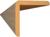 Уголок универсальный для МДФ панелей 2700*24*24 Дуб Сонома