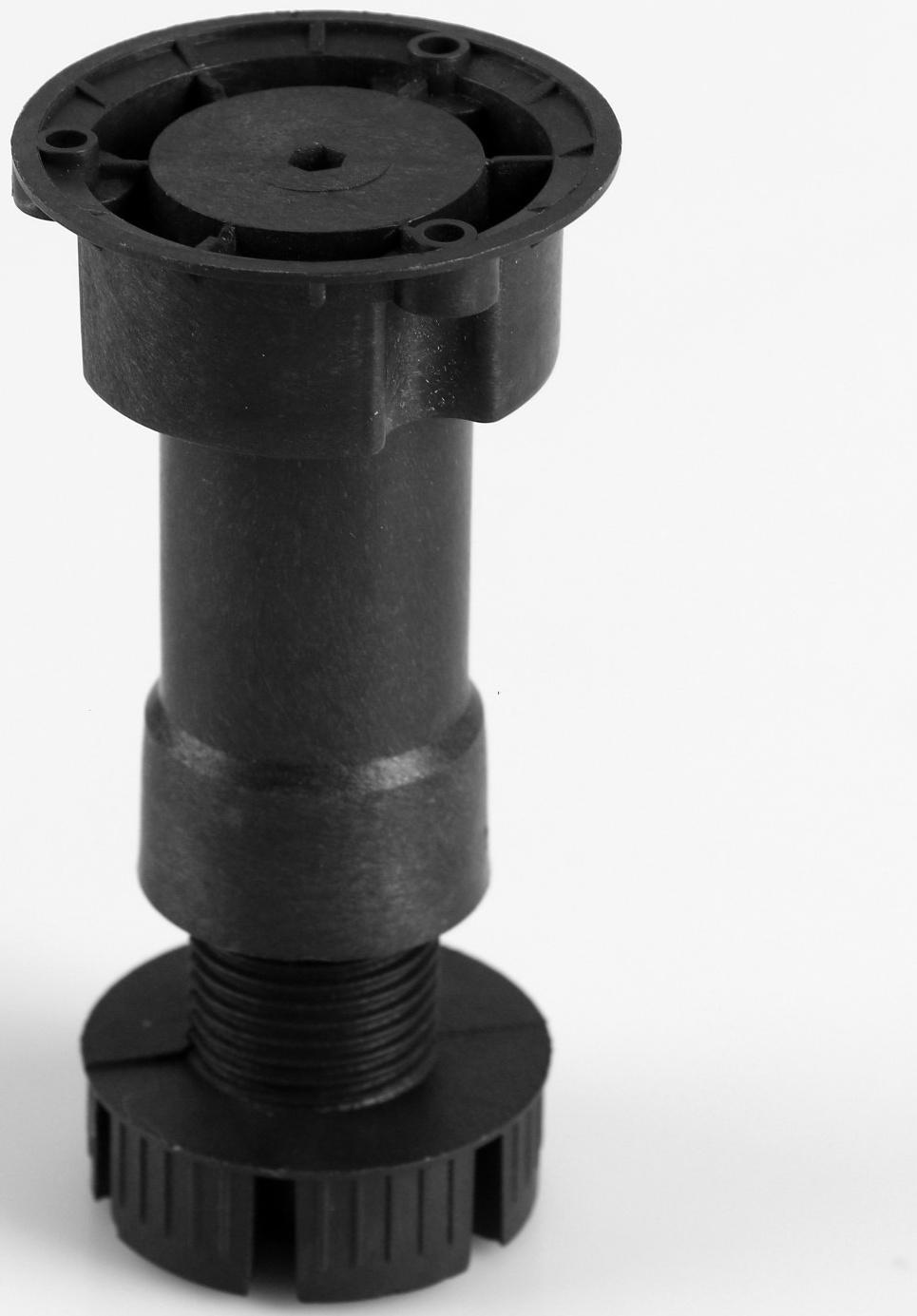 Опора регулируемая разборная усиленная 100-120 мм, Черная