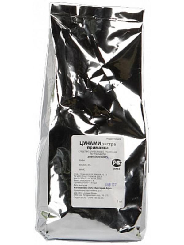 Приманка протравленная Цунами Экстра  мягкий брикет анис 1кг