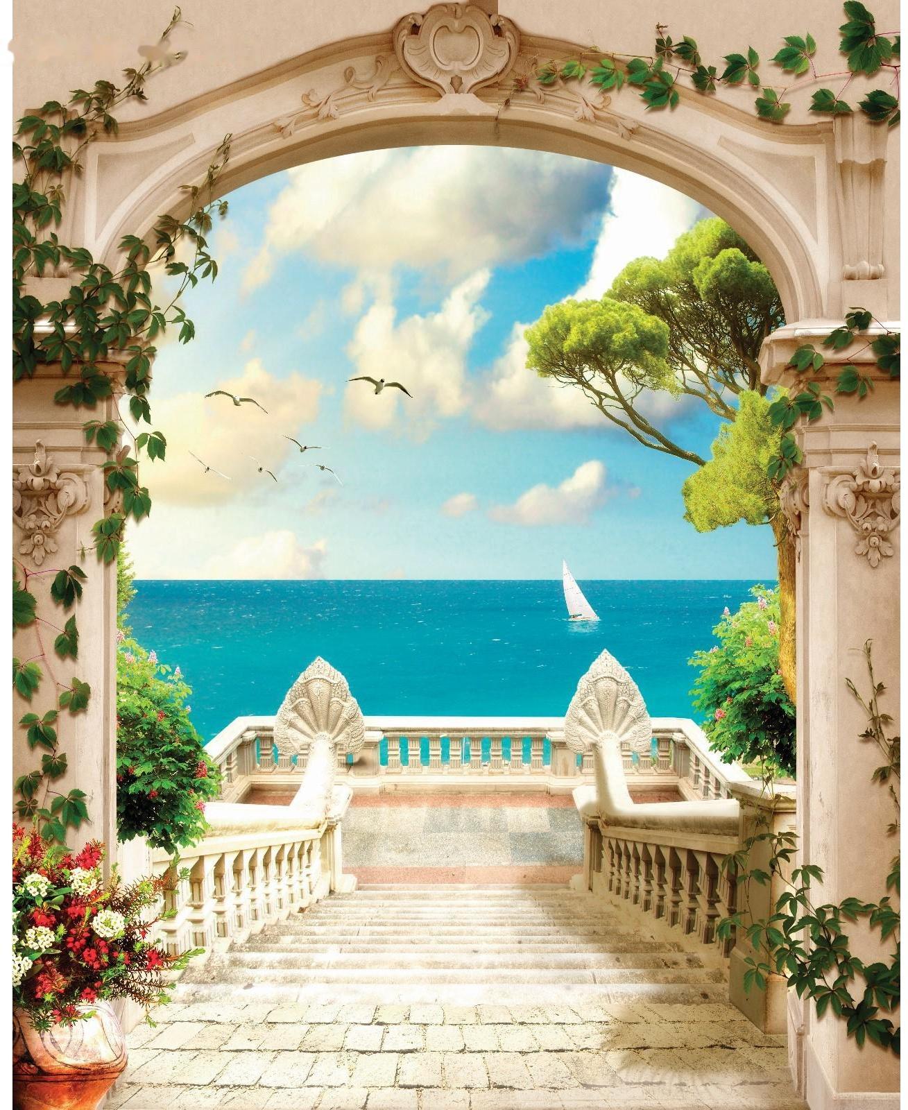 Фотобаннер, 200 × 250 см, с фотопечатью, люверсы шаг 1 м, «Ворота в рай»