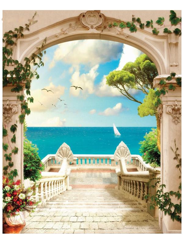 Фотобаннер, 200 × 250 см, с фотопечатью, люверсы шаг 1 м, «Ворота в рай»