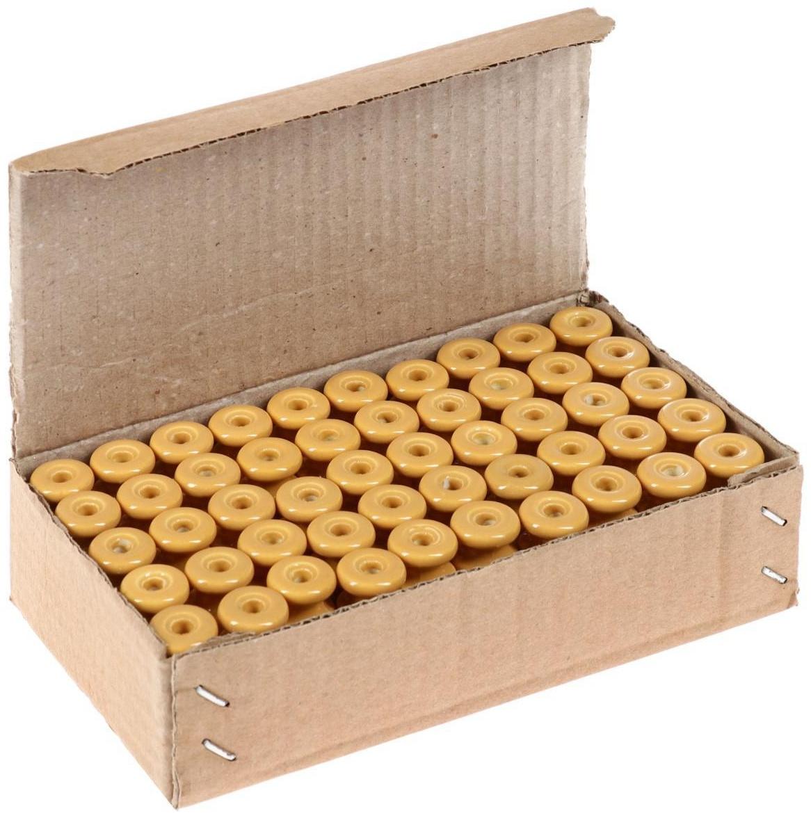 Изолятор керамический, 20x24 мм, цвет желтый