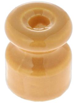 Изолятор керамический, 20x24 мм, цвет желтый