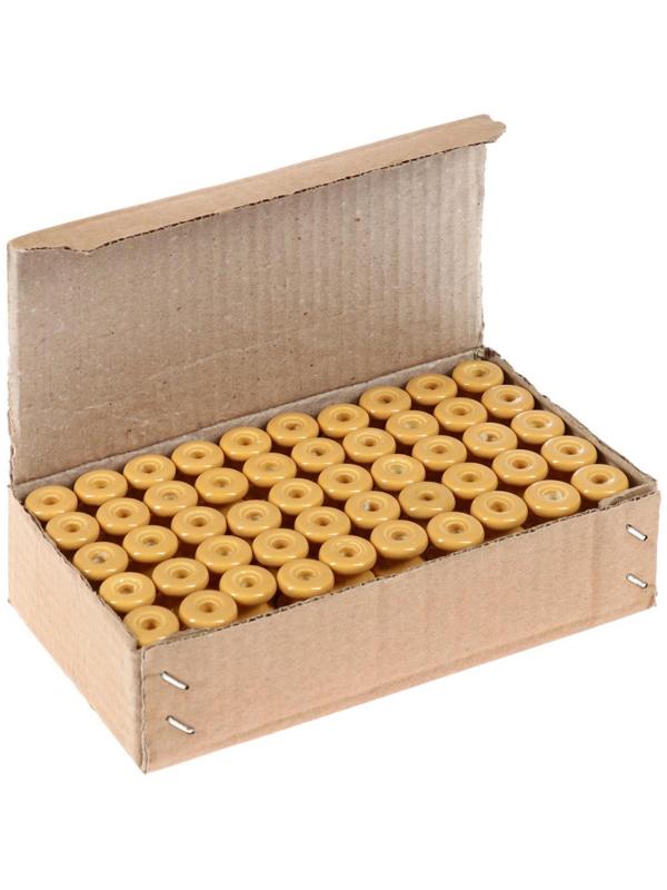 Изолятор керамический, 20x24 мм, цвет желтый