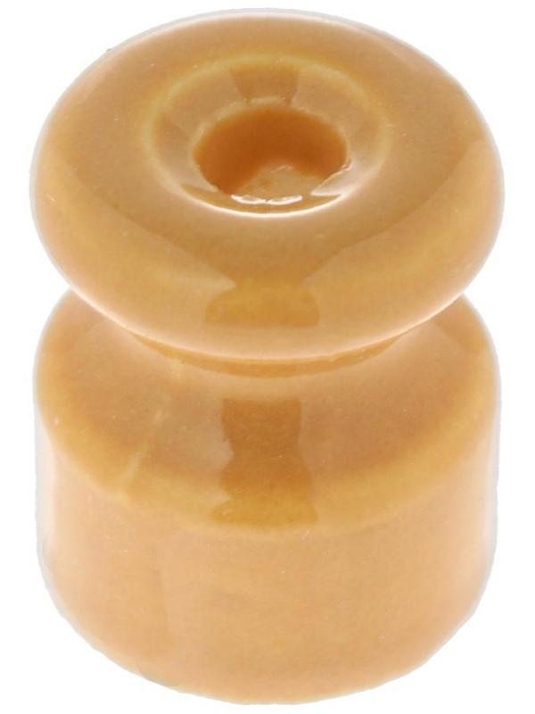 Изолятор керамический, 20x24 мм, цвет желтый