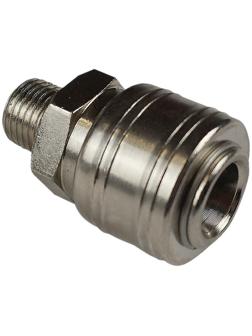 Адаптер-соединитель BERGER BG1407, резьба М1/4 х быстросъем F1/4