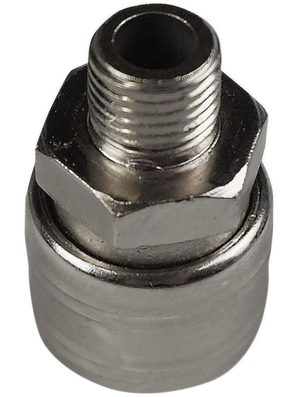 Адаптер-соединитель BERGER BG1407, резьба М1/4 х быстросъем F1/4