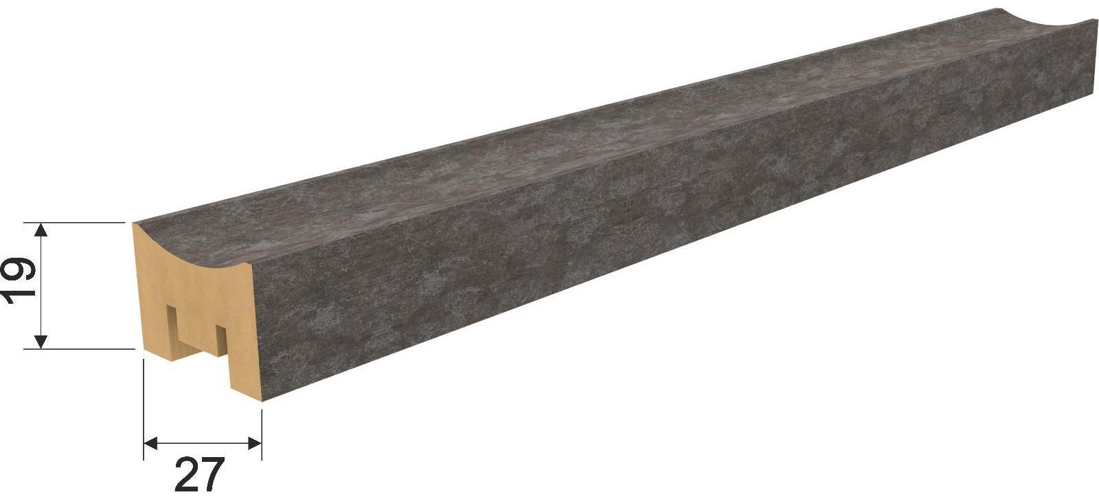 Интерьерная Рейка МДФ, Милана Рекесс Нью-Йорк, 2680х19х27 мм